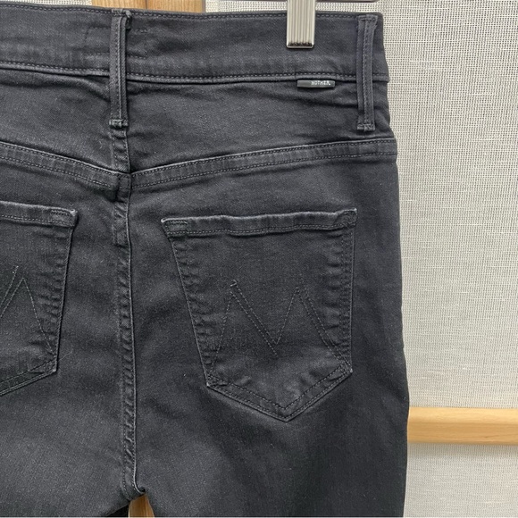 Mother The Swooner Dagger Ankle Fray Jeans in Baa Baa Black Sheep Size 26 - Picture 9 of 16